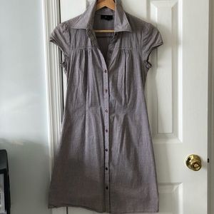 Collared button-up dress